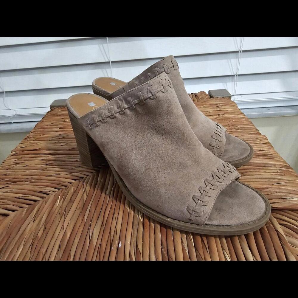 DOLCETTA Blaine Slide On Heels Open Toe Sandals Size 10 M